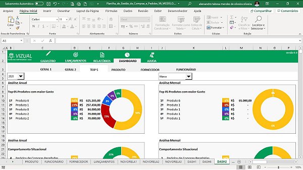 Pacote de Planilhas de Gestão 6.0