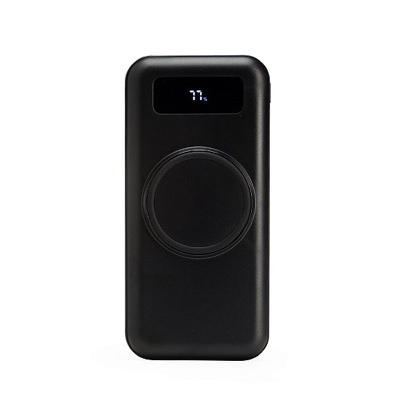 Power Bank 10.000mAh com Carregamento via Indução ou via Cabo 6052