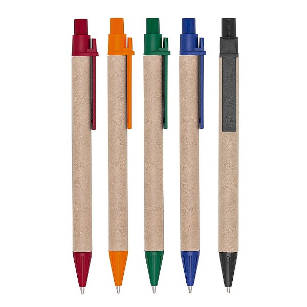 300 Canetas Ecológica Papelão 0002