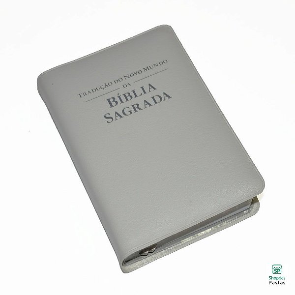 Capa de Bíblia - Cinza com Inscrição