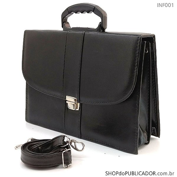 Pasta Executiva Masculina Infantil - Preta INF001