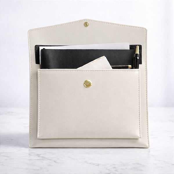 Pasta de Mão para Tablet e Publicações - Bidin Bege