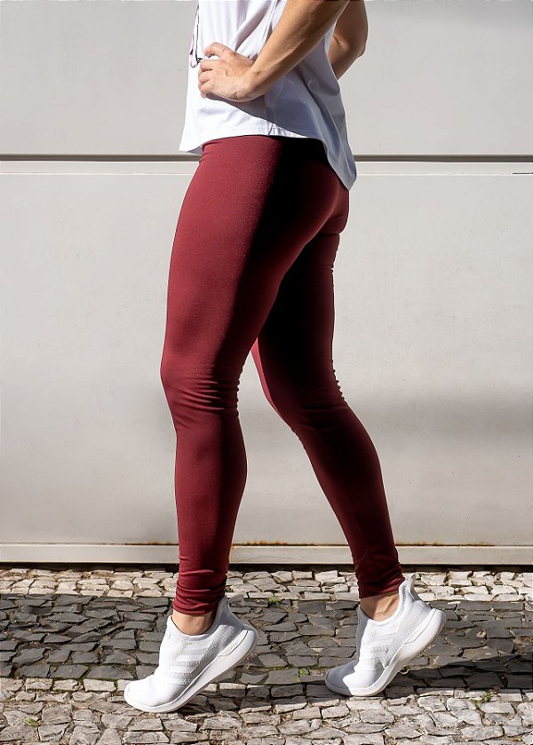 Legging Adulto Vinho "Quentinha"