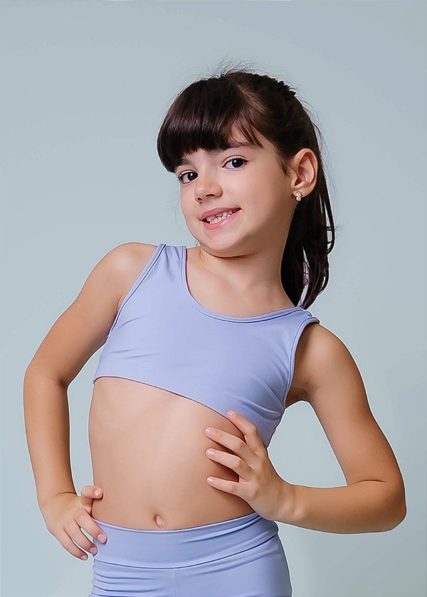 Top Infantil Lilás