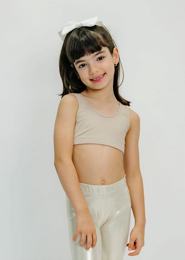 Top Infantil Nude Básico