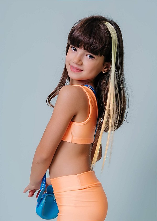 Top Infantil Laranja Cirre