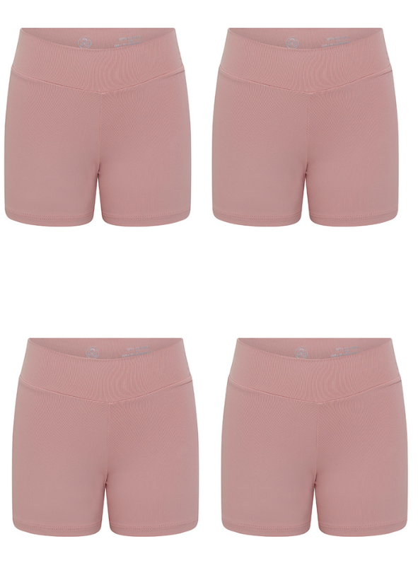 Kit Shorts de Baixo Infantil Nude 4 Peças