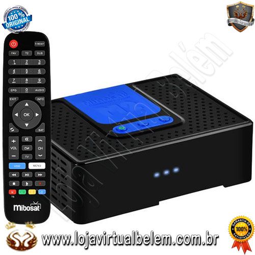 Mibosat M1 Full HD com Wi-Fi/USB/HDMI Bivolt - Preto/Azul