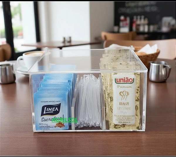 Porta Sachê e Colherinhas em Acrílico