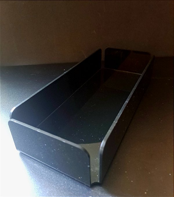 Porta Papel Toalha em Acrílico PRETO - Lavabo / Banheiro/ Mesa