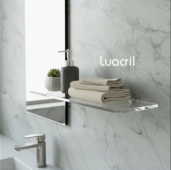 Prateleira em Acrílico 6mm (Vários Tamanhos)