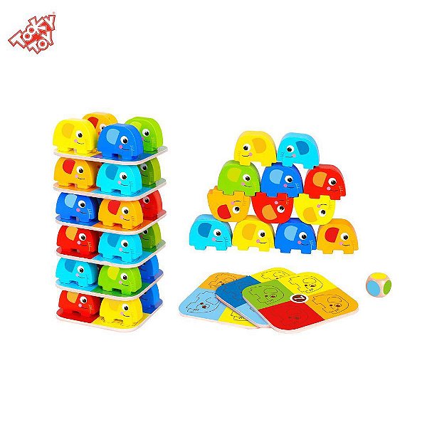 Jogo de Empilhar Elefantes