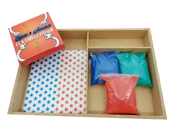 Caixa de Areia  + Letras e Numeros Texturizados