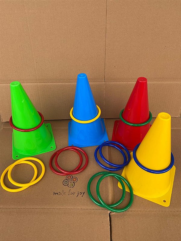 Kit MFJ 4 cones, 12 argolas