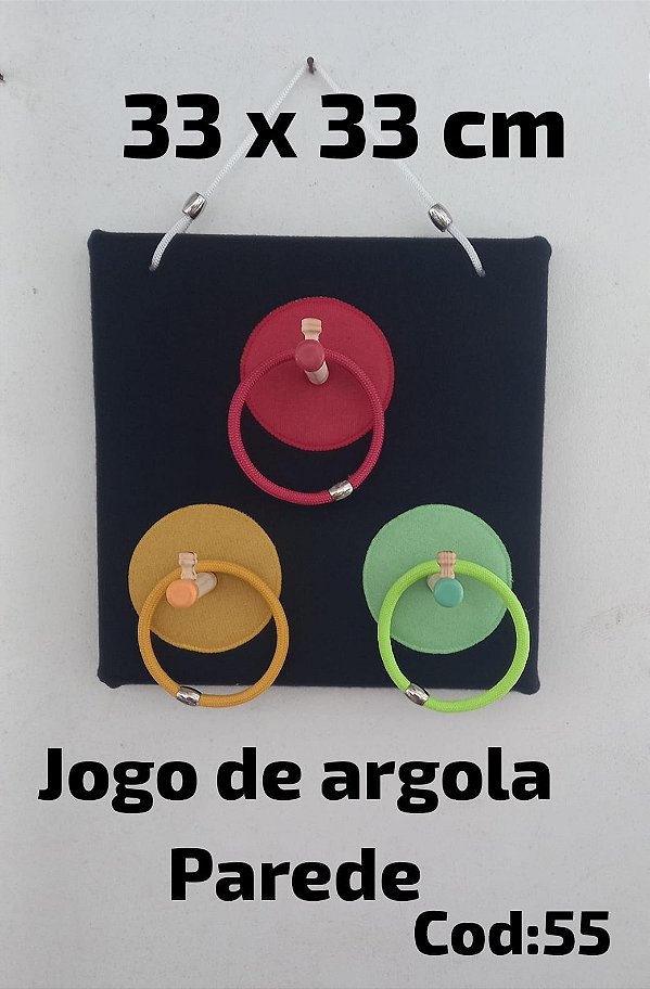 Jogo de Argola de Parede (33x33 cm)