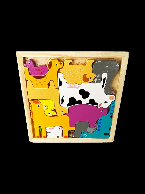 ENCAIXE MDF RF6 - Animais da fazenda