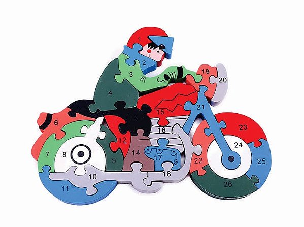 QUEBRA CABEÇA MDF MOTOS