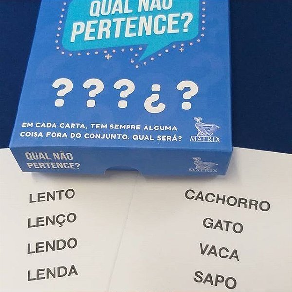 QUAL NÃO PERTENCE?