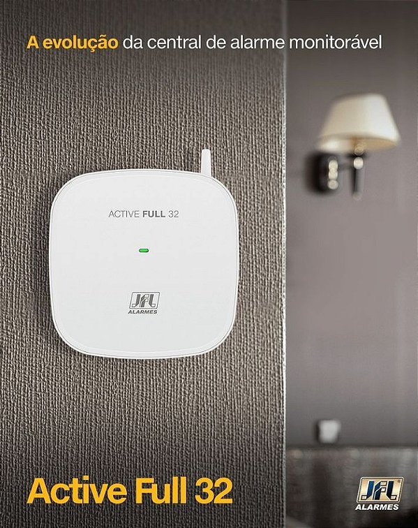 Central de alarme active Full 32 JFL até 800m sem fio