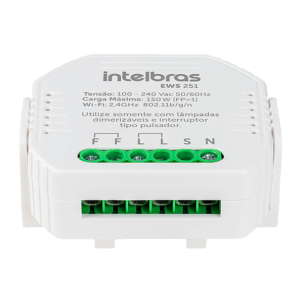 Minicontrolador dimmer inteligente EWS 251 Wi-Fi para 1 interruptores izy