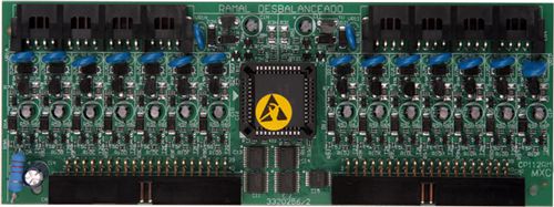 Placa 16 Ramais Desbalanceados P/ Centrais CP 48 / 112 e comunic  80  Intelbras