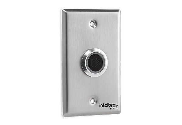 Botoeira inox Sensor IR Aproximação Botoeira BT 4000 Intelbras