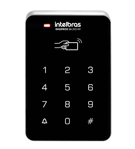 CONTROLADOR DE ACESSO DIGIPROX SA 203 MF TOUCH 13,56 MHz Intelbras