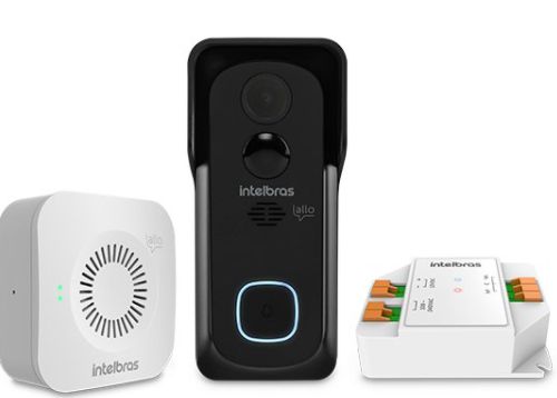 Video porteiro Wi-Fi Allo W5 + Com Abertura de Fechaduras Intelbras