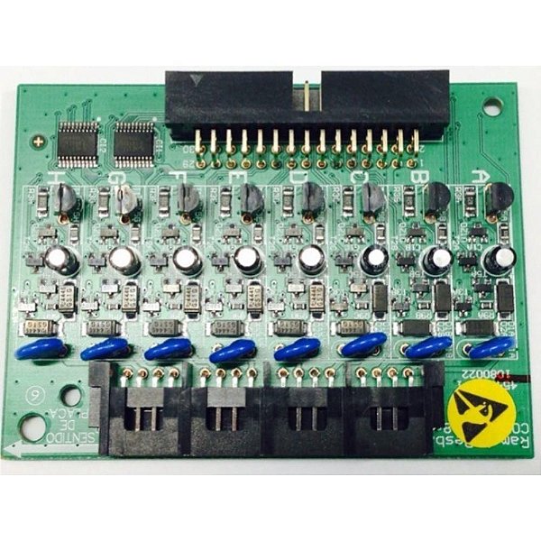 Placa 8 Ramais Desbalanceada Para Centrais Comunic 16 e 48 Intelbras
