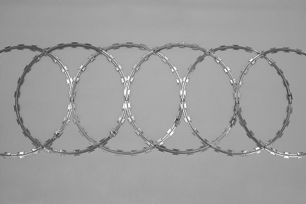 Concertinas Flat Clipada comprimento de até 10m e 45cm altura