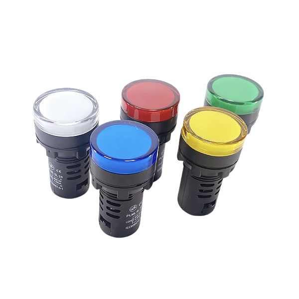 Sinaleiro LED 22mm | 220Vca/Vcc | Alta Visibilidade | Uso Industrial