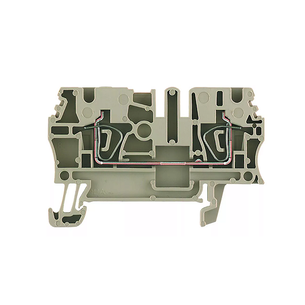 Conector ZDU 2,5 Cinza | Weidmüller | Bloco de Terminal 2,5mm² | Trilho DIN | WEMID