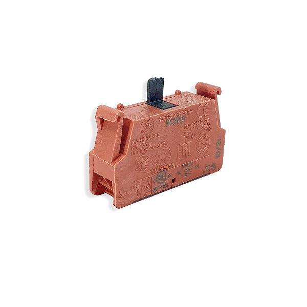 Bloco de Contato Auxiliar 1NF 16A PCW01 – Giovenzana para Contatores Industriais