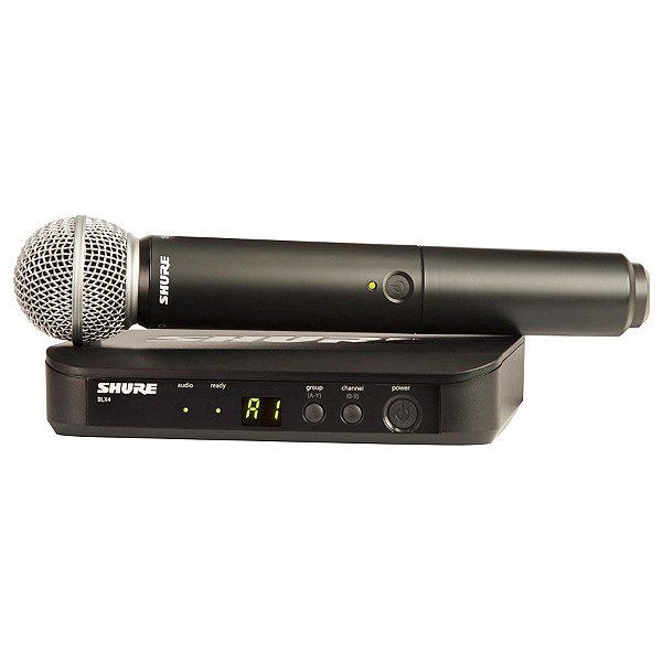 Shure BLX24/SM58 Sistema Sem Fio com Microfone de Mão