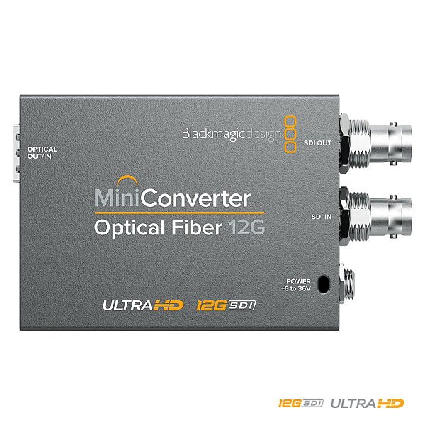 Blackmagic MiniConversor Fibra Ótica 12G