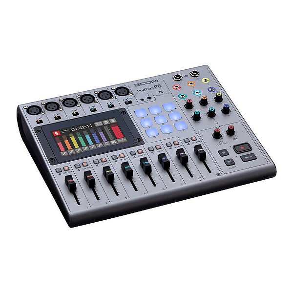 Zoom PodTrak P8 Gravador Portátil Podcast Multitrack