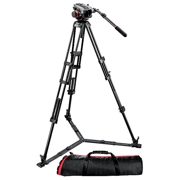 Tripé de Alumínio Manfrotto 546GB com Cabeça 504HD