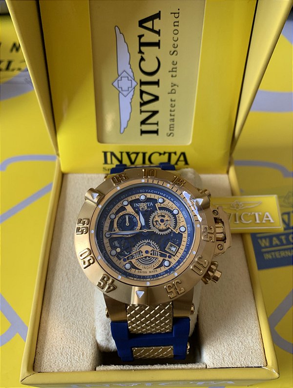 Relógio invicta subaqua azul Clearance