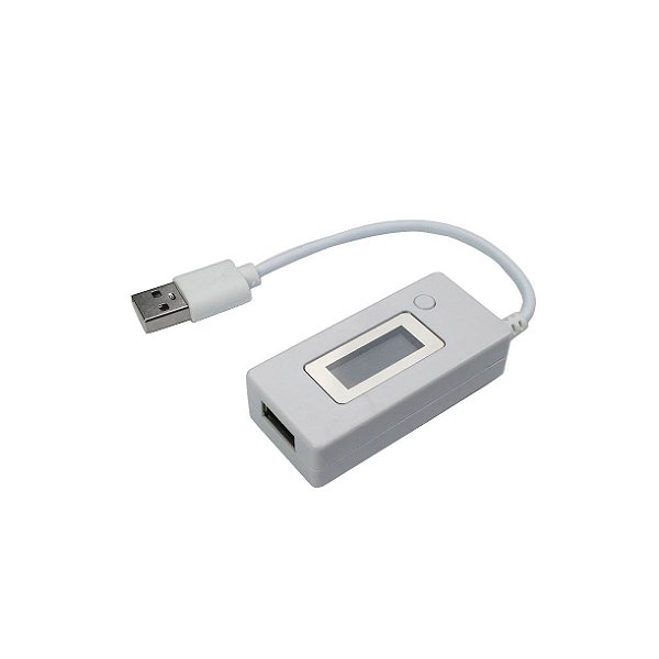 Medidor De Tensão E Corrente USB Charger Test Kcx017 Branco