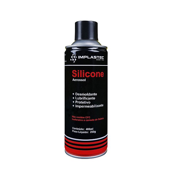 Spray de Silicone Aerossol Implastec 400ml