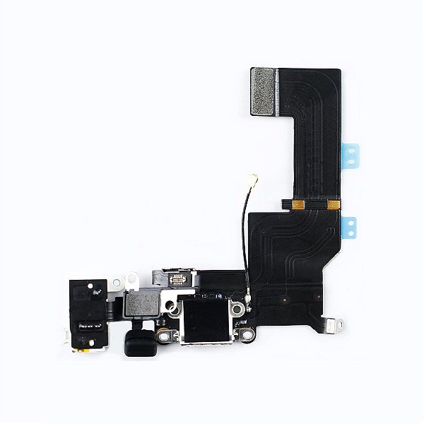 Flex conector de carga iPhone 5S Branco