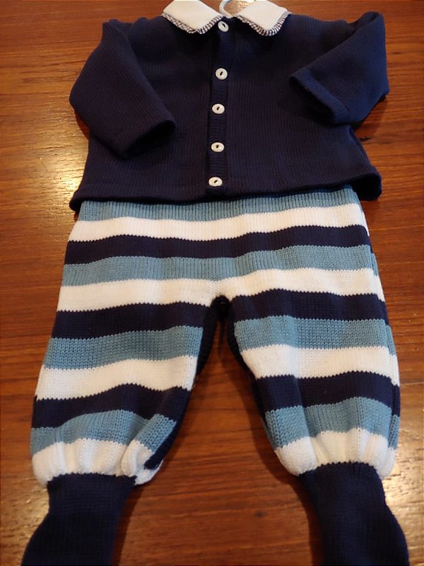 Saída Maternidade em tricot 4 peças