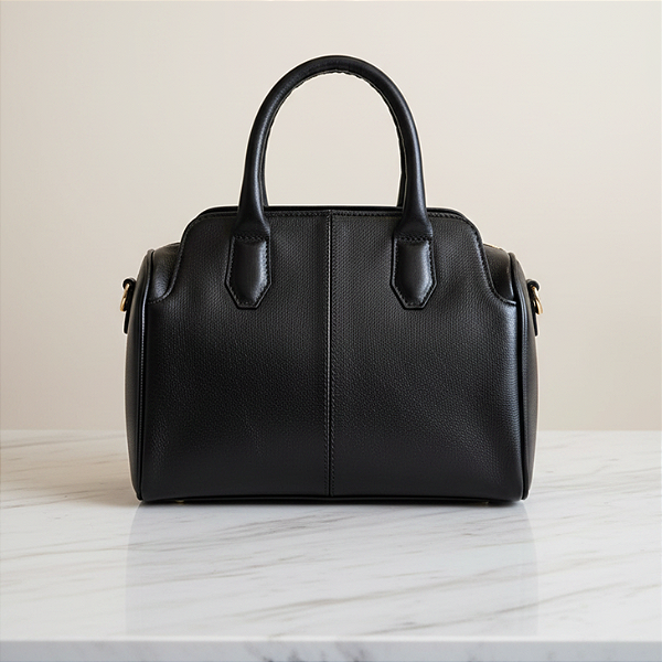 Bolsa Valentina em Couro Legítimo – Preta