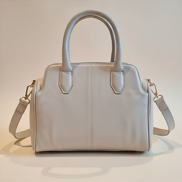 Bolsa Valentina em Couro Legítimo – Off White