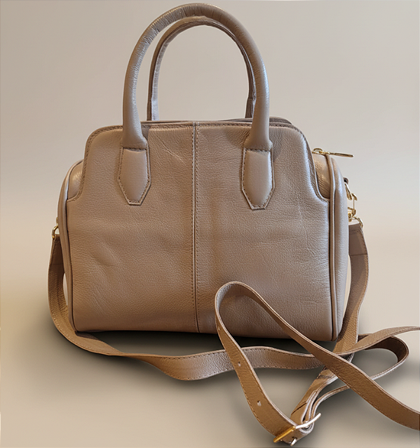 Bolsa Valentina em Couro Legítimo – Nude