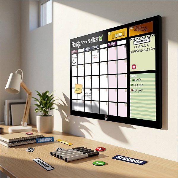 Quadro Planejamento Mensal - Planner Interativo