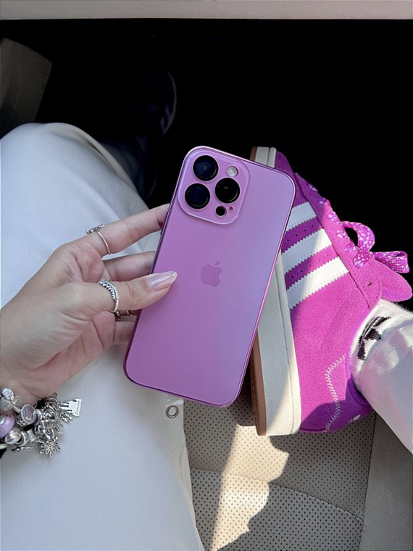 Capinha rígida com proteção de vidro cores