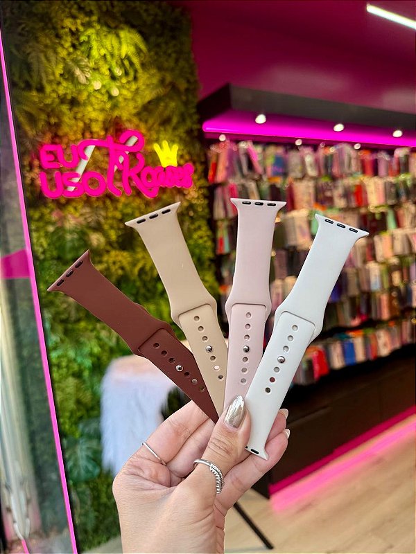 Pulseira Silicone Colorida para Apple Watch