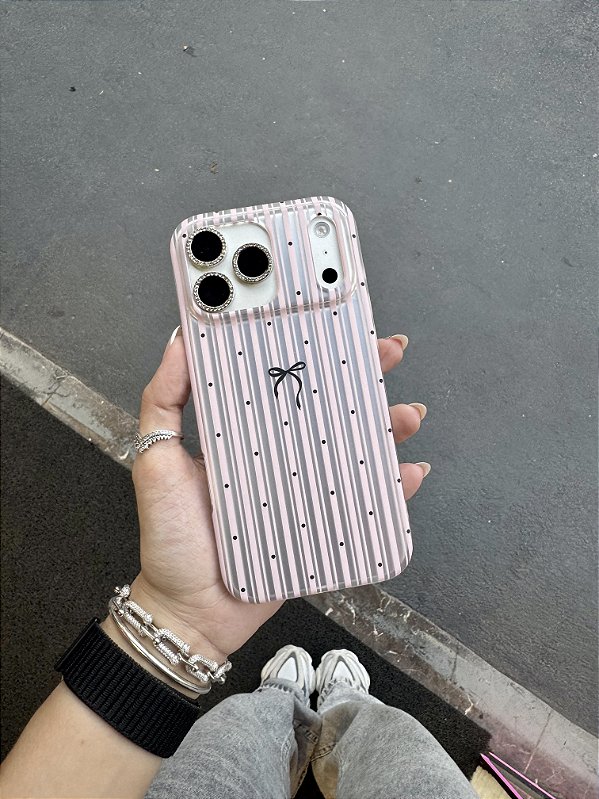 Case lacinho azul ou rosa