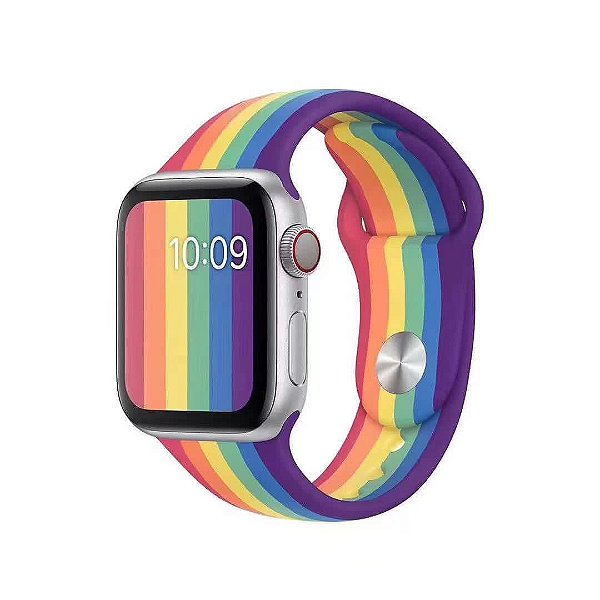 Pulseira Arco Íris para Apple Watch de Silicone - TK cases